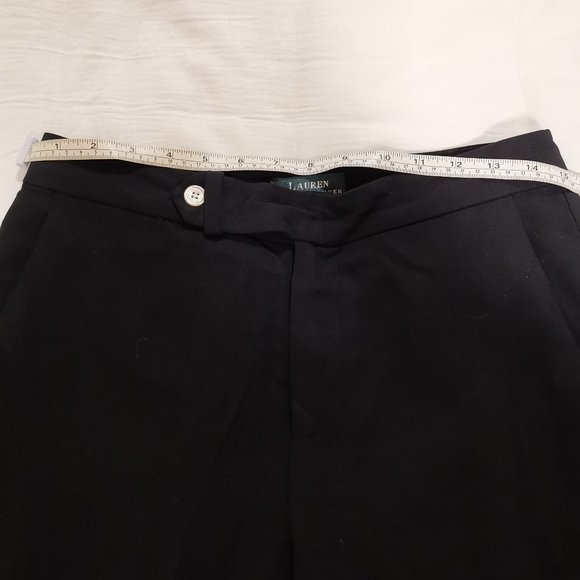 Ralph Lauren High Waisted Wool Black Pants - Picture 4 of 7